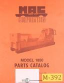 MAC-Okuma-Okuma MAC MC400H, Oil Controller Operations Parts and Wiring Manual 1990-MAC 60CPB FR OT-MC400H-02